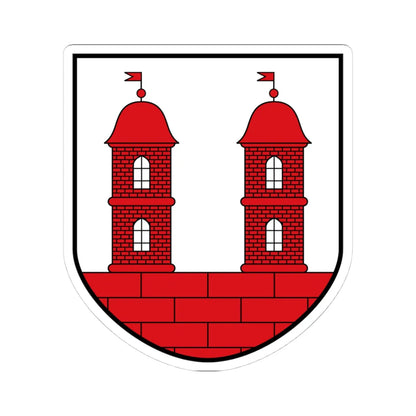 DEU Wilsdruff COA (Germany) (Coat of Arms) STICKER Vinyl Kiss-Cut Decal 4 Inch White - The Sticker Space