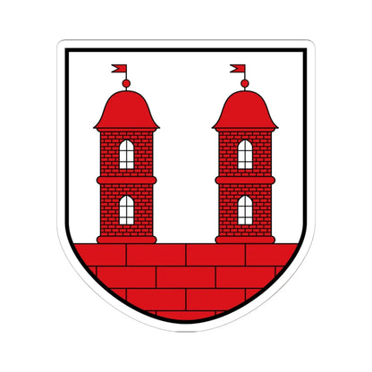 DEU Wilsdruff COA (Germany) (Coat of Arms) STICKER Vinyl Kiss-Cut Decal 6 Inch White - The Sticker Space