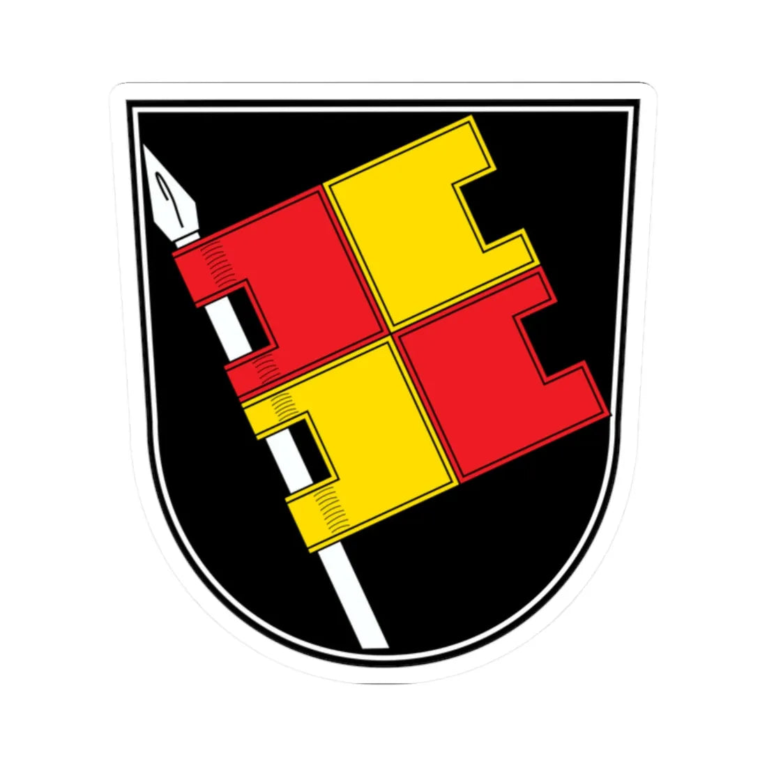 DEU Würzburg COA (Germany) (Coat of Arms) STICKER Vinyl Kiss-Cut Decal 2 Inch White - The Sticker Space