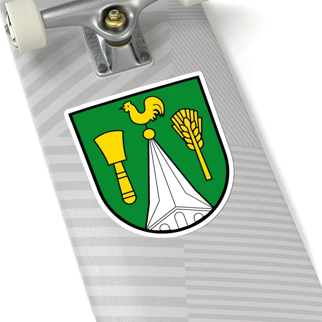 DEU Wusterhusen COA (Germany) (Coat of Arms) STICKER Vinyl Kiss-Cut Decal - The Sticker Space