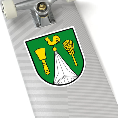 DEU Wusterhusen COA (Germany) (Coat of Arms) STICKER Vinyl Kiss-Cut Decal - The Sticker Space