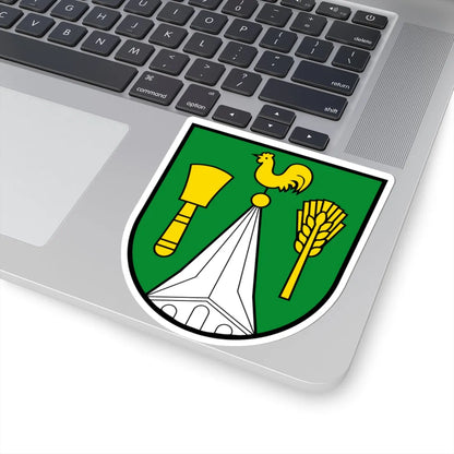 DEU Wusterhusen COA (Germany) (Coat of Arms) STICKER Vinyl Kiss-Cut Decal - The Sticker Space