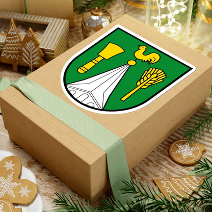 DEU Wusterhusen COA (Germany) (Coat of Arms) STICKER Vinyl Kiss-Cut Decal - The Sticker Space