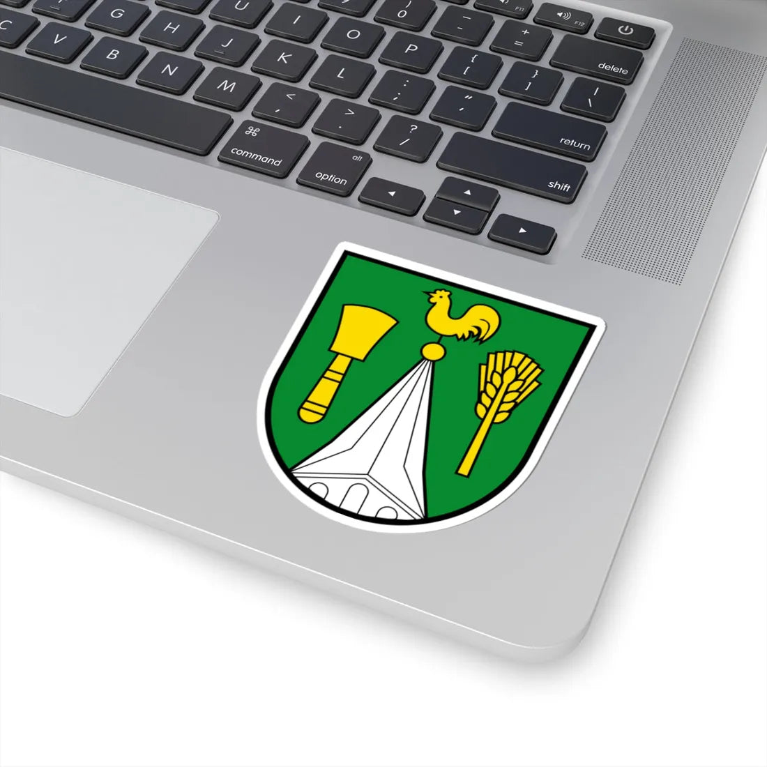 DEU Wusterhusen COA (Germany) (Coat of Arms) STICKER Vinyl Kiss-Cut Decal - The Sticker Space