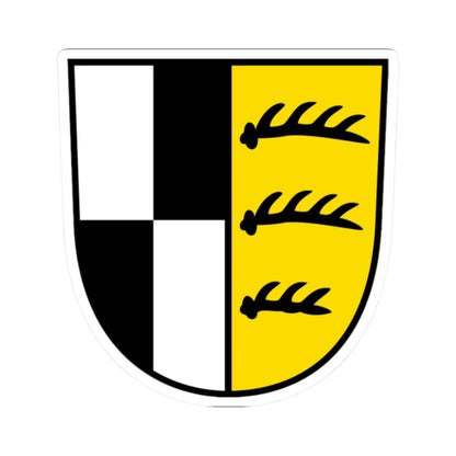 DEU Zollernalbkreis COA (Germany) (Coat of Arms) STICKER Vinyl Kiss-Cut Decal - The Sticker Space