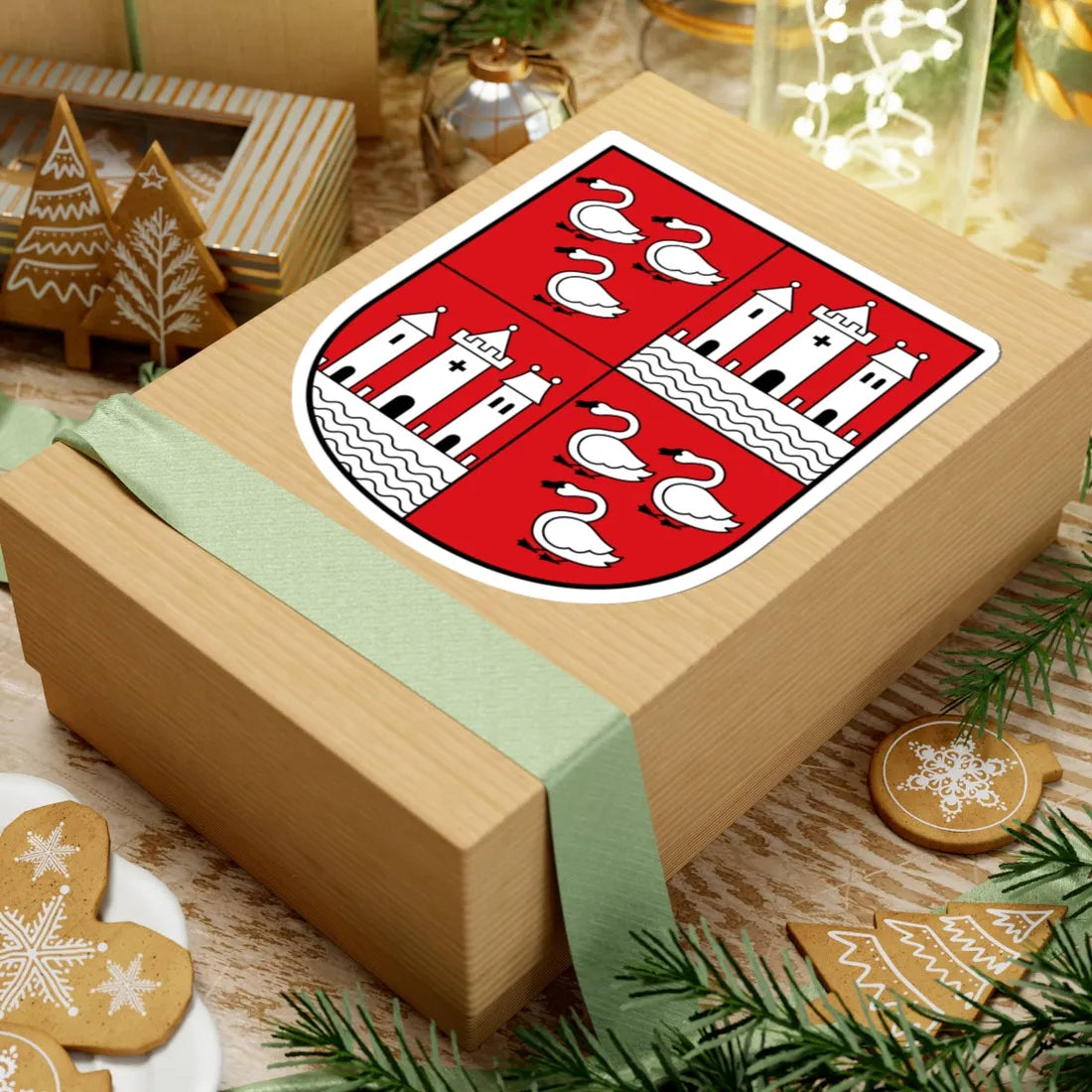 DEU Zwickau COA (Germany) (Coat of Arms) STICKER Vinyl Kiss-Cut Decal - The Sticker Space