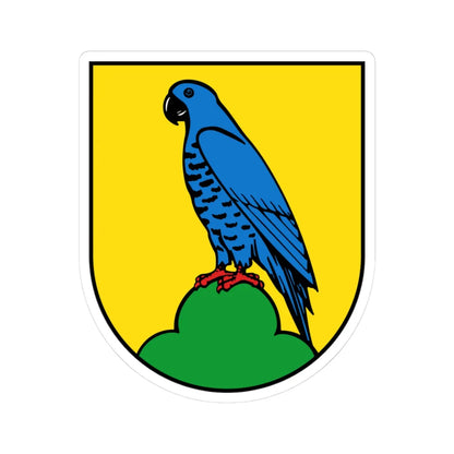 DEU Zwönitz COA (Germany) (Coat of Arms) STICKER Vinyl Kiss-Cut Decal 3 Inch White - The Sticker Space