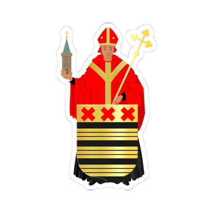 Deurne wapen (Netherlands) (Coat of Arms) STICKER Vinyl Kiss-Cut Decal 4 Inch White - The Sticker Space