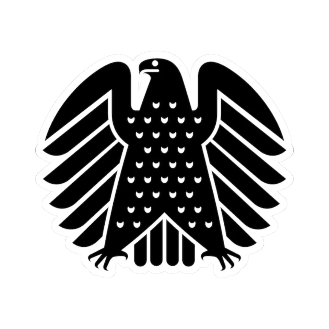 Deutscher Bundestag logo (Germany) (Coat of Arms) STICKER Vinyl Kiss-Cut Decal 2 Inch White - The Sticker Space