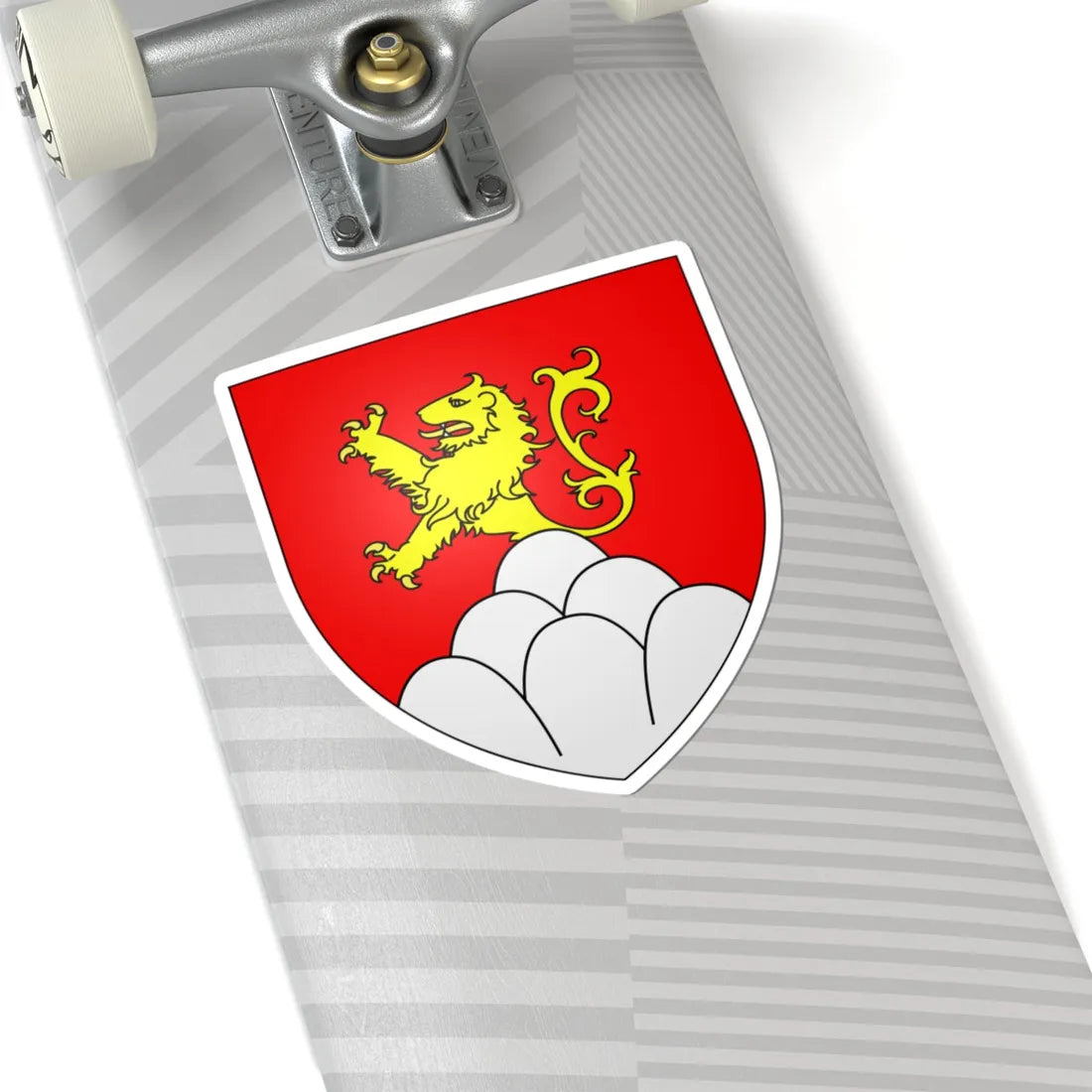 Develier-coat of arms (Switzerland) (Coat of Arms) STICKER Vinyl Kiss-Cut Decal - The Sticker Space