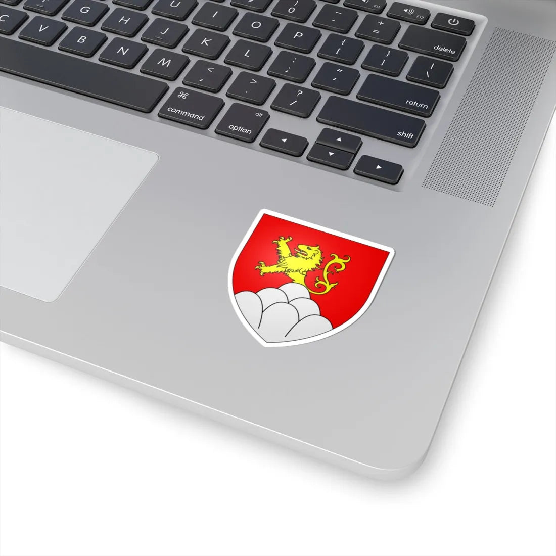 Develier-coat of arms (Switzerland) (Coat of Arms) STICKER Vinyl Kiss-Cut Decal - The Sticker Space