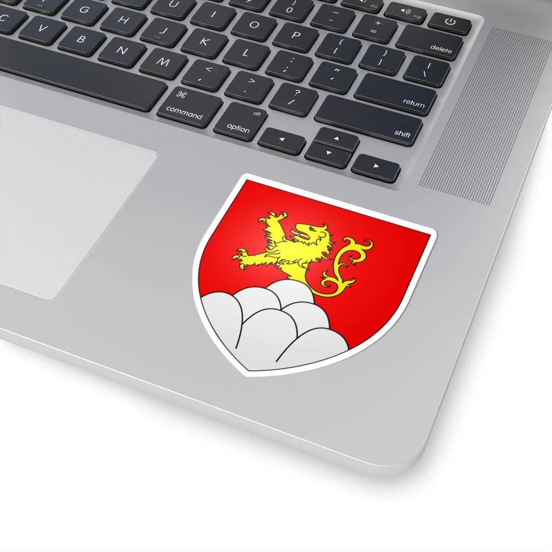 Develier-coat of arms (Switzerland) (Coat of Arms) STICKER Vinyl Kiss-Cut Decal - The Sticker Space