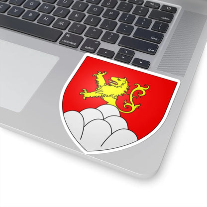 Develier-coat of arms (Switzerland) (Coat of Arms) STICKER Vinyl Kiss-Cut Decal - The Sticker Space