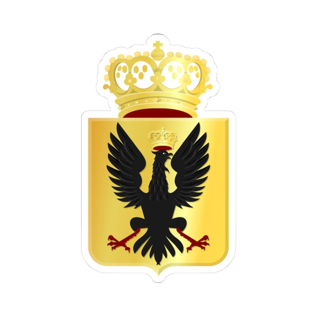 Deventer wapen 1818 (Netherlands) (Coat of Arms) STICKER Vinyl Kiss-Cut Decal - The Sticker Space