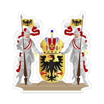 Deventer wapen (Netherlands) (Coat of Arms) STICKER Vinyl Kiss-Cut Decal 4 Inch White - The Sticker Space