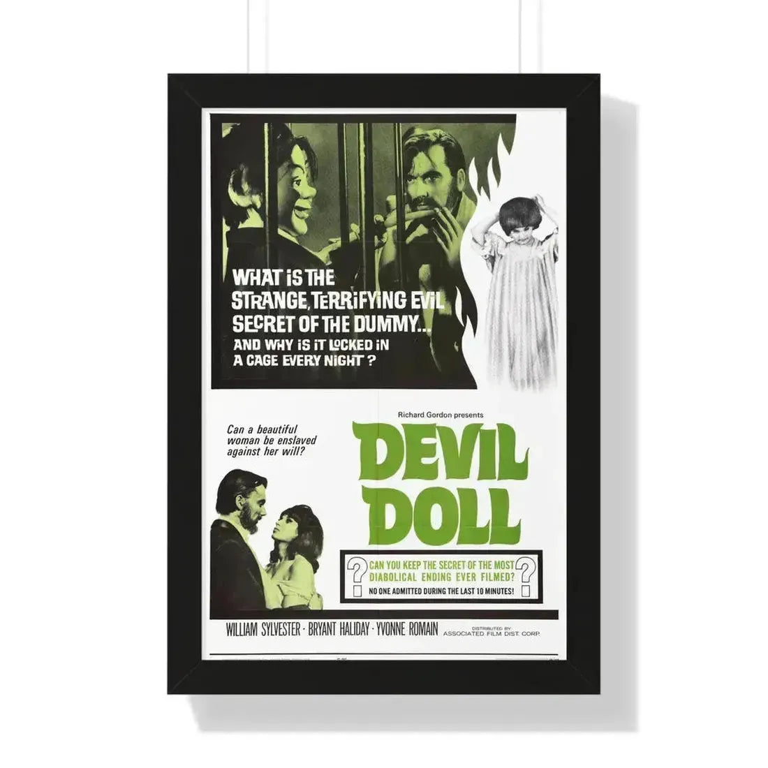 DEVIL DOLL 1964 - Framed Movie Poster 16″ x 24″ Black - The Sticker Space