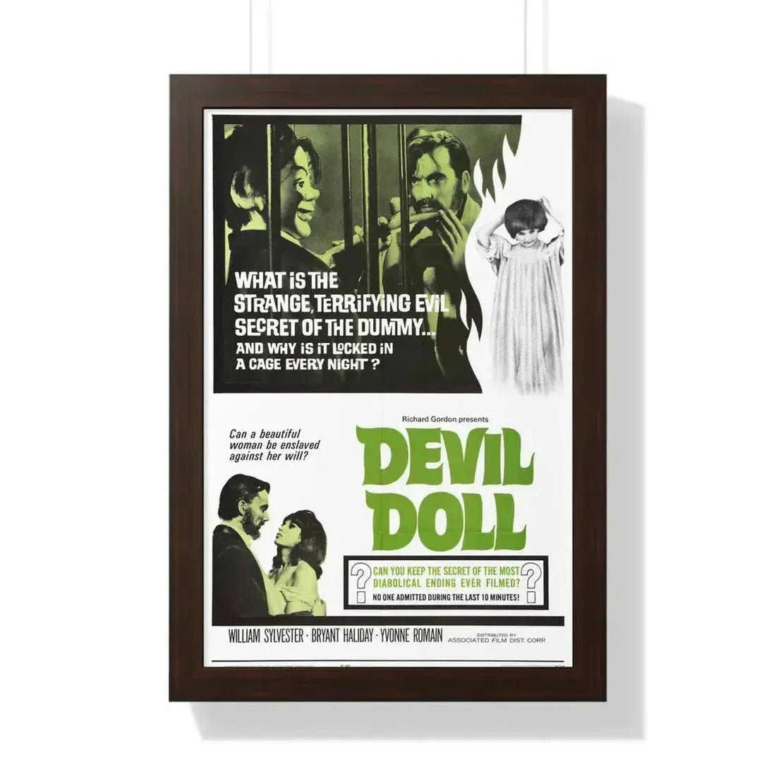 DEVIL DOLL 1964 - Framed Movie Poster 16″ x 24″ Walnut - The Sticker Space