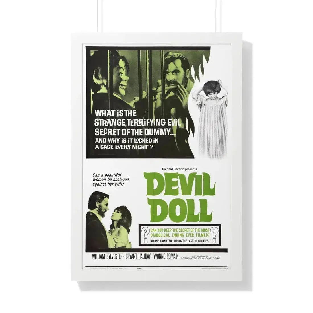DEVIL DOLL 1964 - Framed Movie Poster 20" x 30" White - The Sticker Space