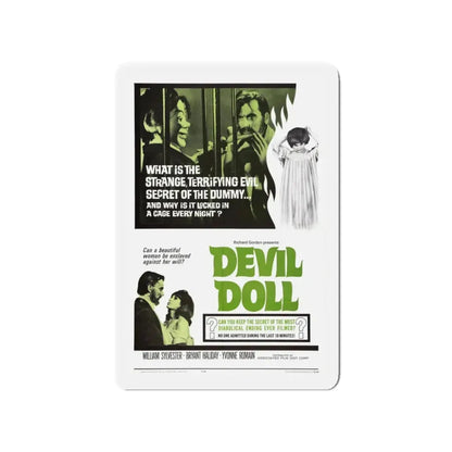 DEVIL DOLL 1964 Movie Poster - Refrigerator Magnet 4 Inch - The Sticker Space