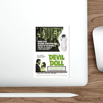 DEVIL DOLL 1964 Movie Poster STICKER Vinyl Die-Cut Decal-The Sticker Space