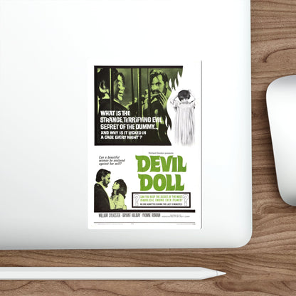 DEVIL DOLL 1964 Movie Poster STICKER Vinyl Die-Cut Decal-The Sticker Space