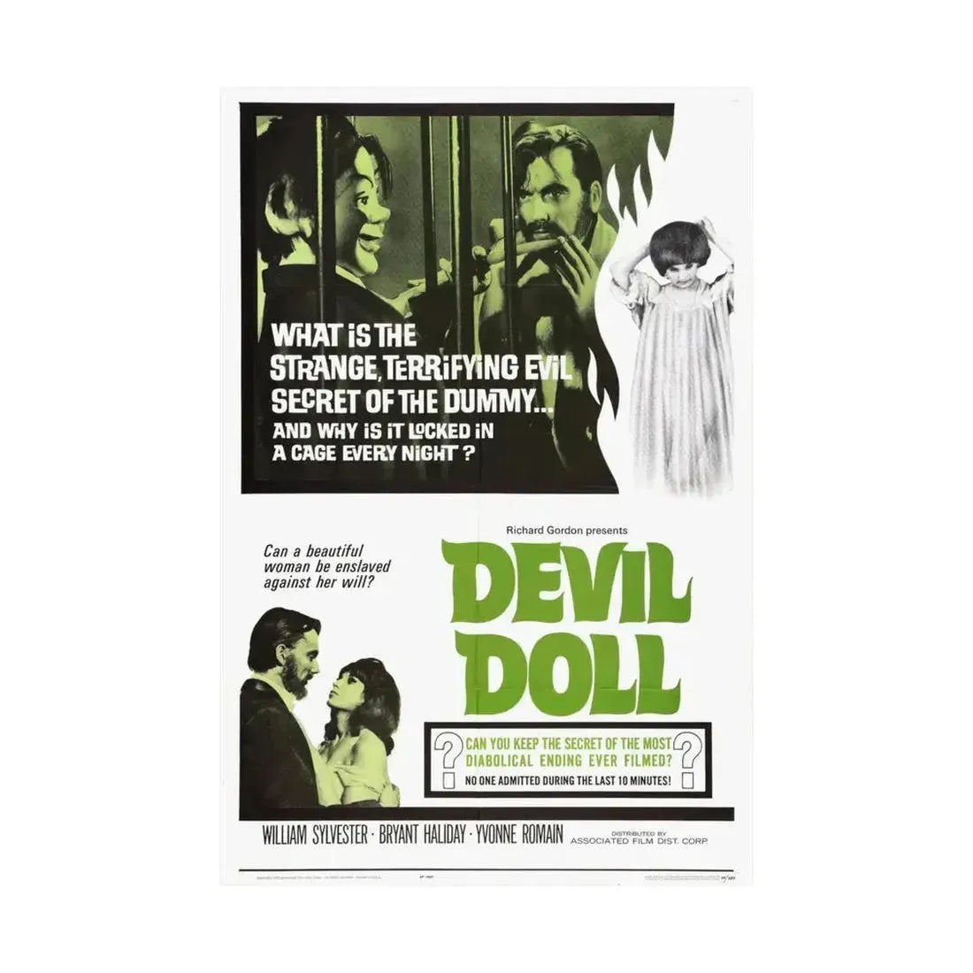 DEVIL DOLL 1964 - Paper Movie Poster - The Sticker Space