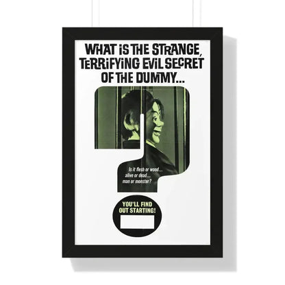 DEVIL DOLL (TEASER) 1964 - Framed Movie Poster 16″ x 24″ Black - The Sticker Space