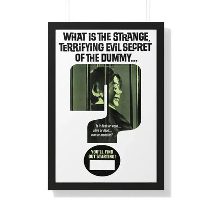 DEVIL DOLL (TEASER) 1964 - Framed Movie Poster 20" x 30" Black - The Sticker Space