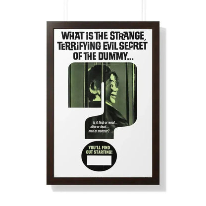 DEVIL DOLL (TEASER) 1964 - Framed Movie Poster 20" x 30" Walnut - The Sticker Space