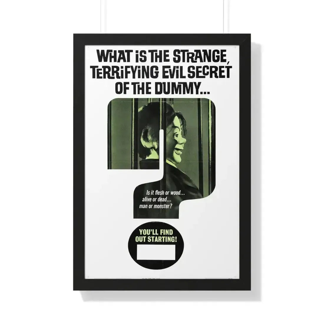 DEVIL DOLL (TEASER) 1964 - Framed Movie Poster - The Sticker Space