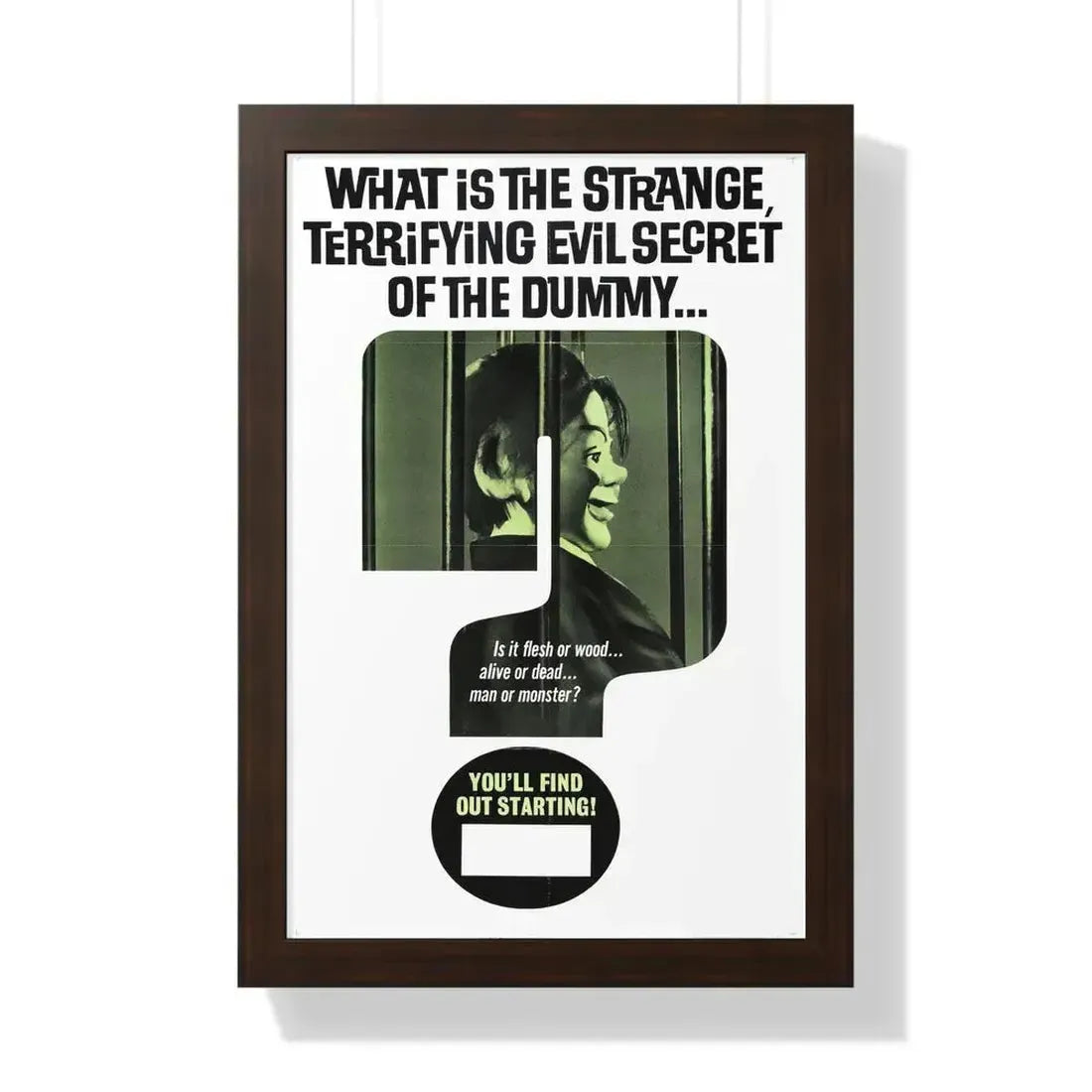 DEVIL DOLL (TEASER) 1964 - Framed Movie Poster - The Sticker Space