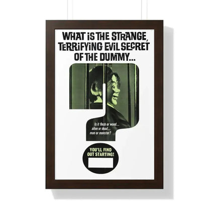 DEVIL DOLL (TEASER) 1964 - Framed Movie Poster - The Sticker Space