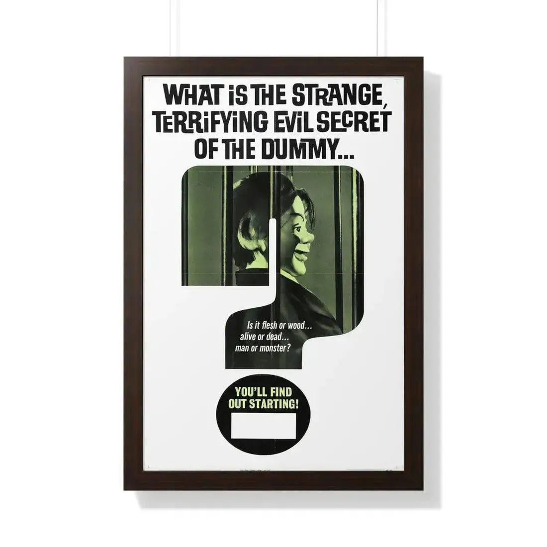 DEVIL DOLL (TEASER) 1964 - Framed Movie Poster - The Sticker Space