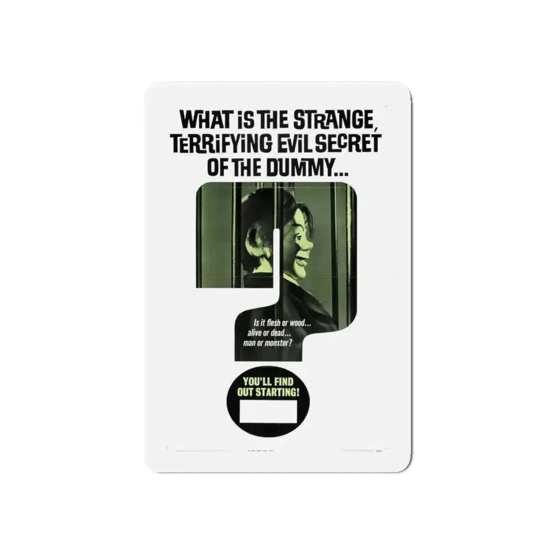 DEVIL DOLL (TEASER) 1964 Movie Poster - Refrigerator Magnet - The Sticker Space