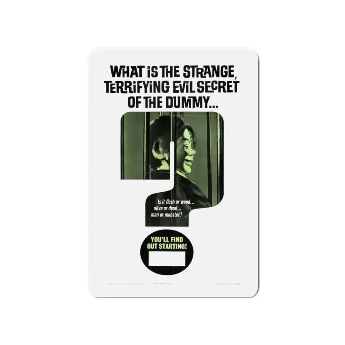 DEVIL DOLL (TEASER) 1964 Movie Poster - Refrigerator Magnet - The Sticker Space