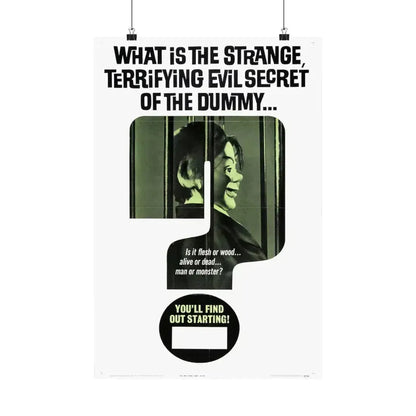 DEVIL DOLL (TEASER) 1964 - Paper Movie Poster 16″ x 24″ Matte - The Sticker Space