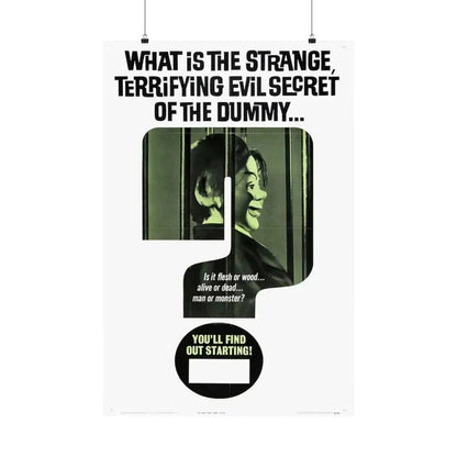 DEVIL DOLL (TEASER) 1964 - Paper Movie Poster 24″ x 36″ Matte - The Sticker Space
