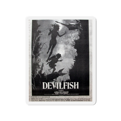 DEVIL FISH (NEVER PRODUCED) 1984 Movie Poster - Die-Cut Magnet-2" x 2"-The Sticker Space