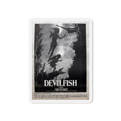 DEVIL FISH (NEVER PRODUCED) 1984 Movie Poster - Die-Cut Magnet-6 × 6"-The Sticker Space