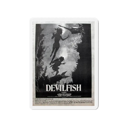 DEVIL FISH (NEVER PRODUCED) 1984 Movie Poster - Refrigerator Magnet 4 Inch - The Sticker Space