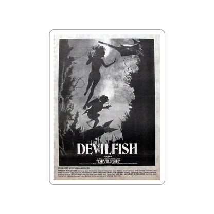 DEVIL FISH (NEVER PRODUCED) 1984 Movie Poster STICKER Vinyl Die-Cut Decal-3 Inch-The Sticker Space