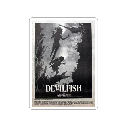 DEVIL FISH (NEVER PRODUCED) 1984 Movie Poster STICKER Vinyl Die-Cut Decal-5 Inch-The Sticker Space