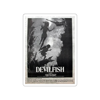 DEVIL FISH (NEVER PRODUCED) 1984 Movie Poster STICKER Vinyl Die-Cut Decal 6 Inch - The Sticker Space