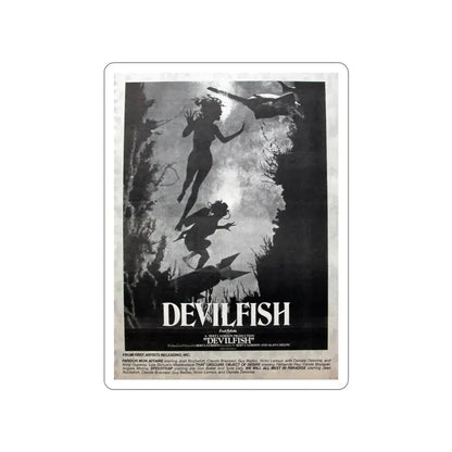 DEVIL FISH (NEVER PRODUCED) 1984 Movie Poster STICKER Vinyl Die-Cut Decal - The Sticker Space