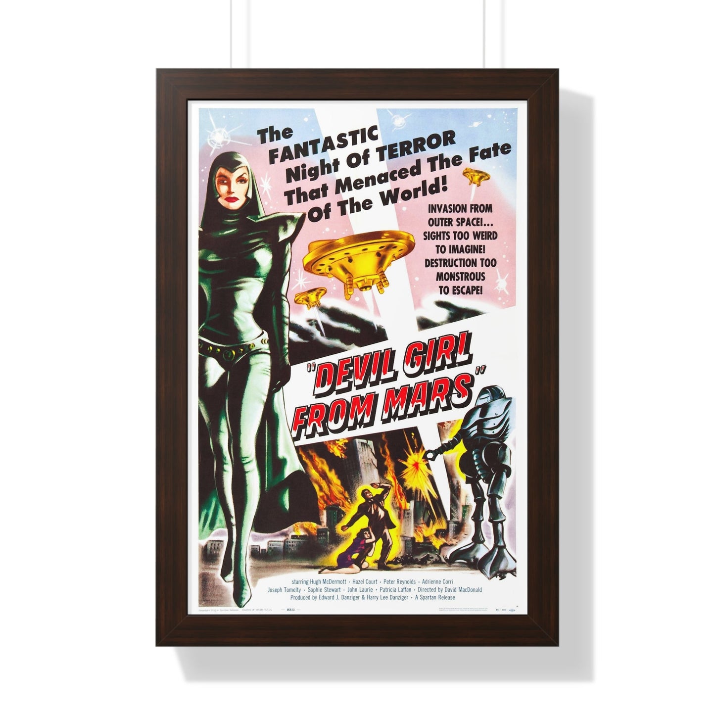 DEVIL GIRL FROM MARS 1954 - Framed Movie Poster-16″ x 24″-The Sticker Space