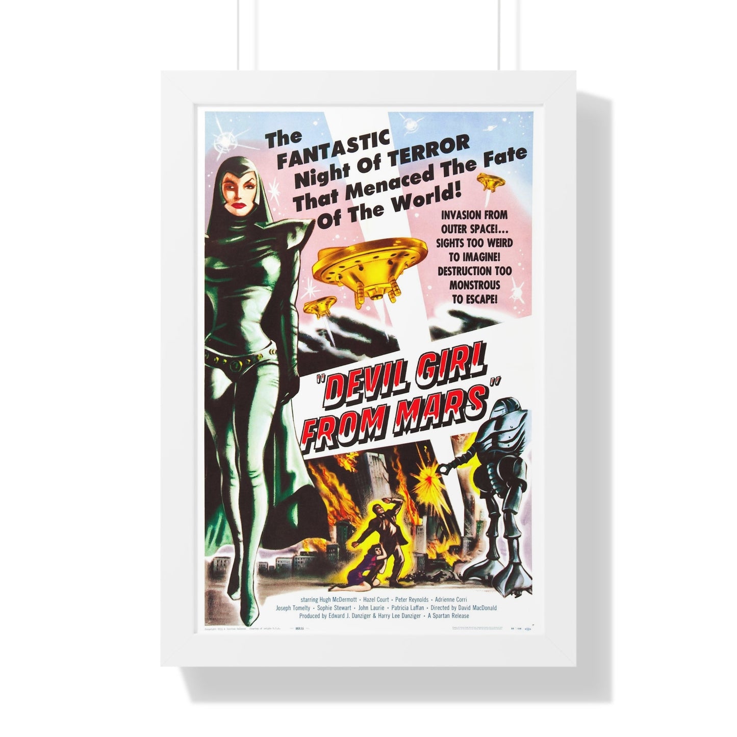 DEVIL GIRL FROM MARS 1954 - Framed Movie Poster-16″ x 24″-The Sticker Space