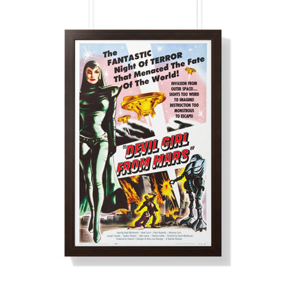 DEVIL GIRL FROM MARS 1954 - Framed Movie Poster-20" x 30"-The Sticker Space