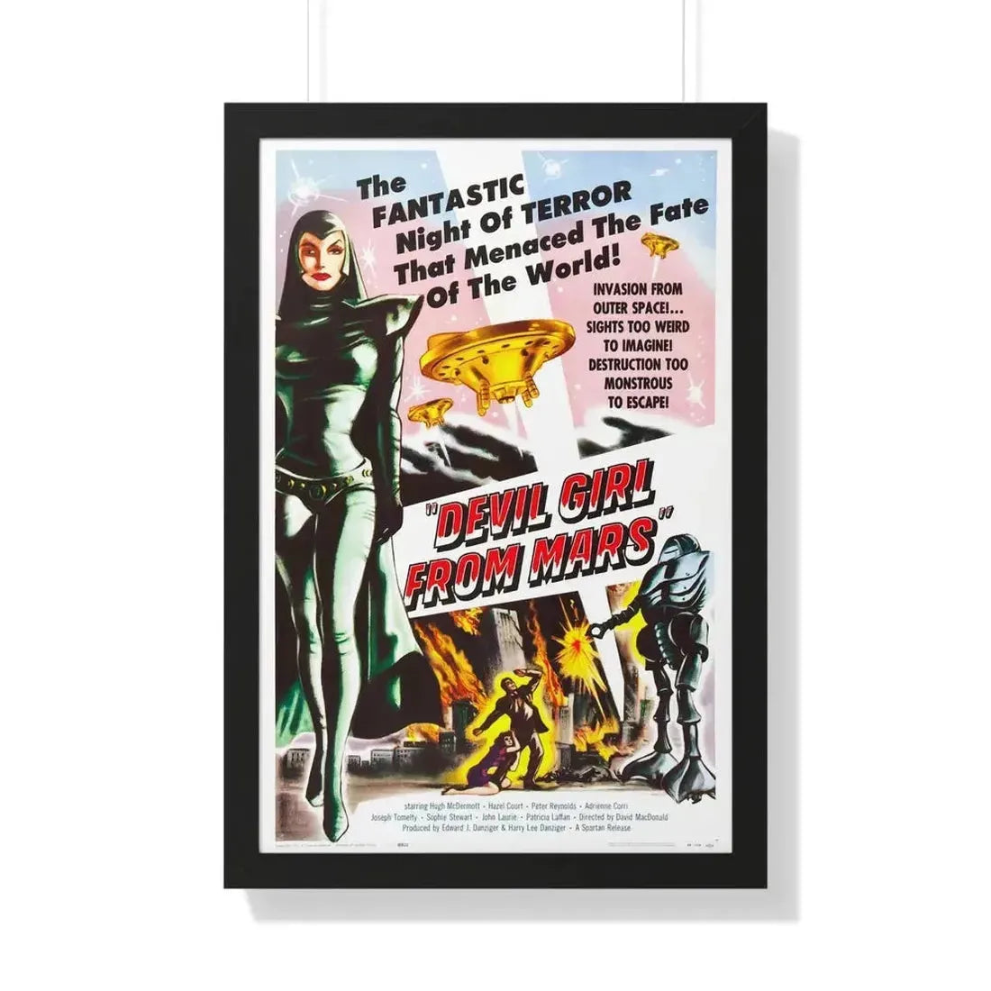 DEVIL GIRL FROM MARS 1954 - Framed Movie Poster - The Sticker Space