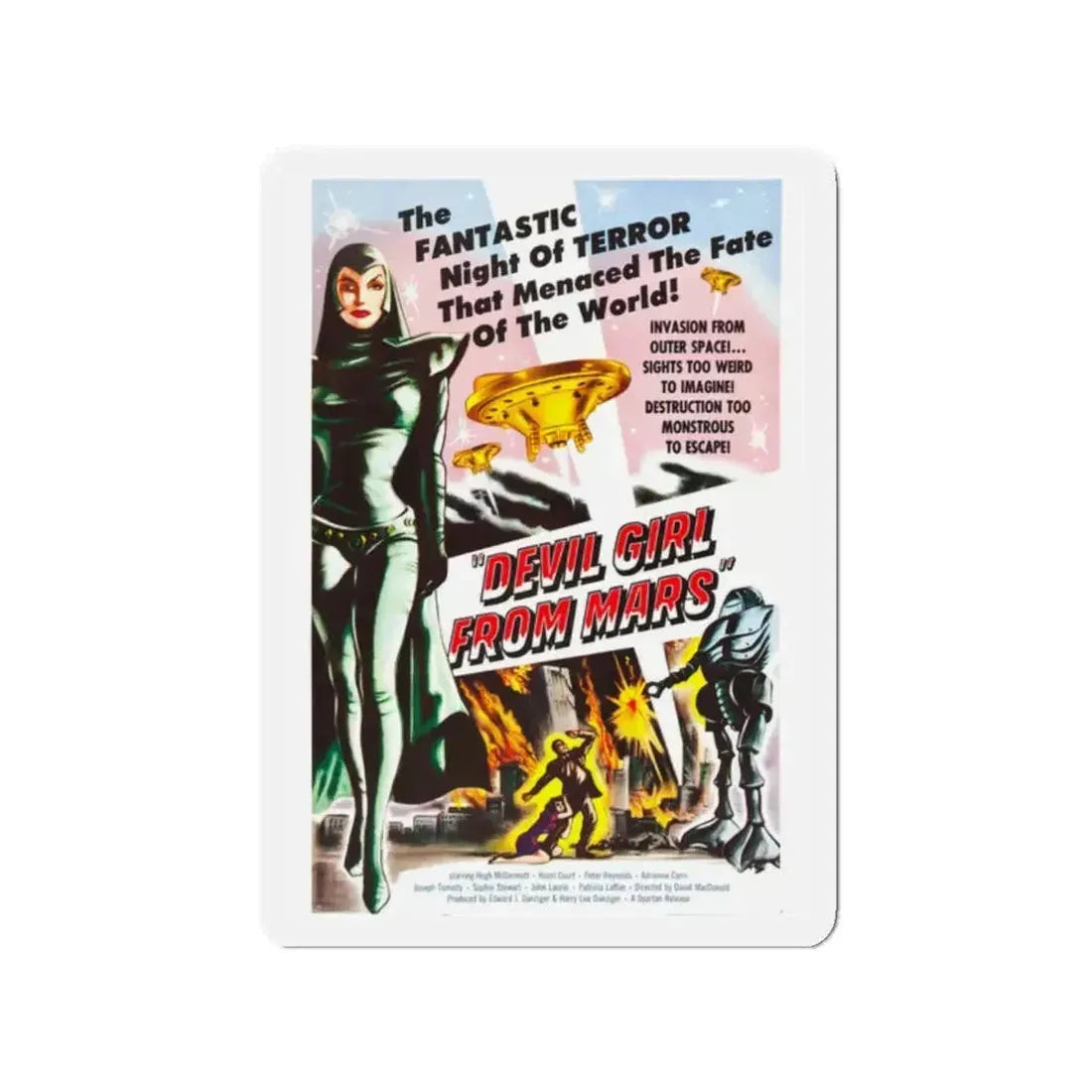 DEVIL GIRL FROM MARS 1954 Movie Poster - Refrigerator Magnet - The Sticker Space