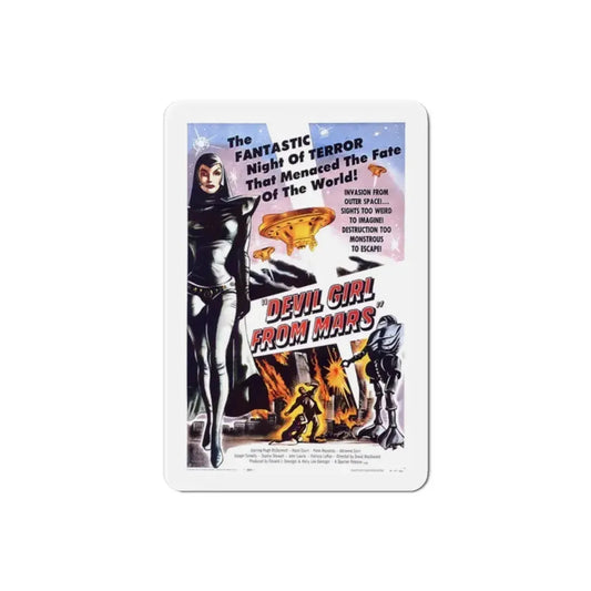 Devil Girl from Mars 1955 Movie Poster Refrigerator Magnet 2 Inch - The Sticker Space